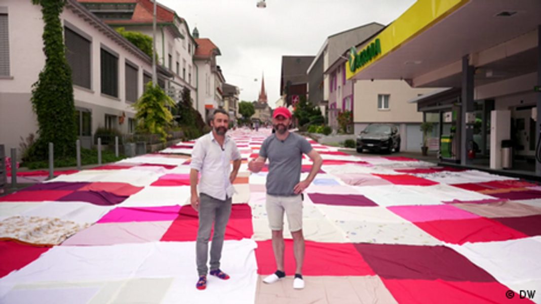 Artiștii Frank și Patrik Riklin sunt în spatele proiectului de artă „Bignik”