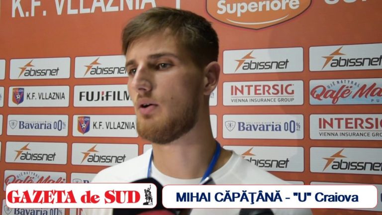 Mihai Căpăţână nu a fost impresionat de FK Vllaznia: „Avem puterea să mergem mai departe!” (VIDEO)