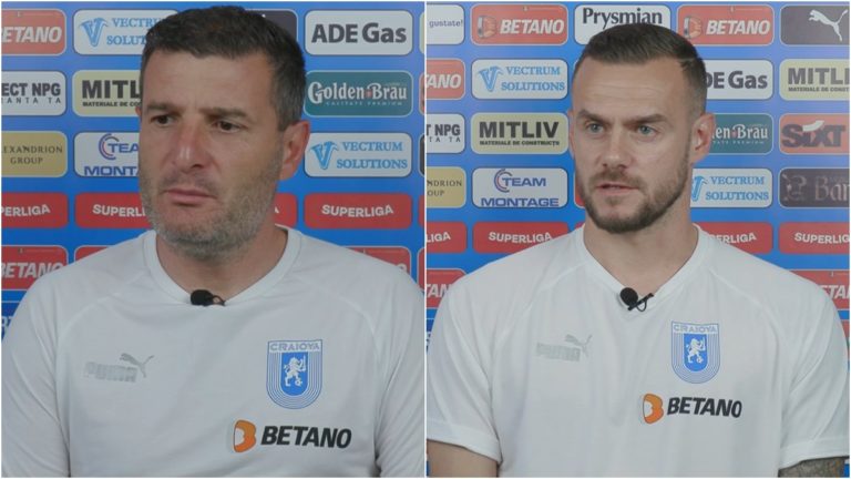 „U” Cluj – „U” Craiova / Laszlo Balint şi Ivan Martic au prefaţat meciul cu „şepcile roşii”