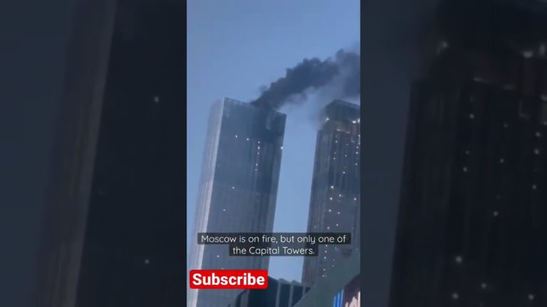 (VIDEO) Un turn al complexului „Capital Towers”, în flăcări în centrul Moscovei