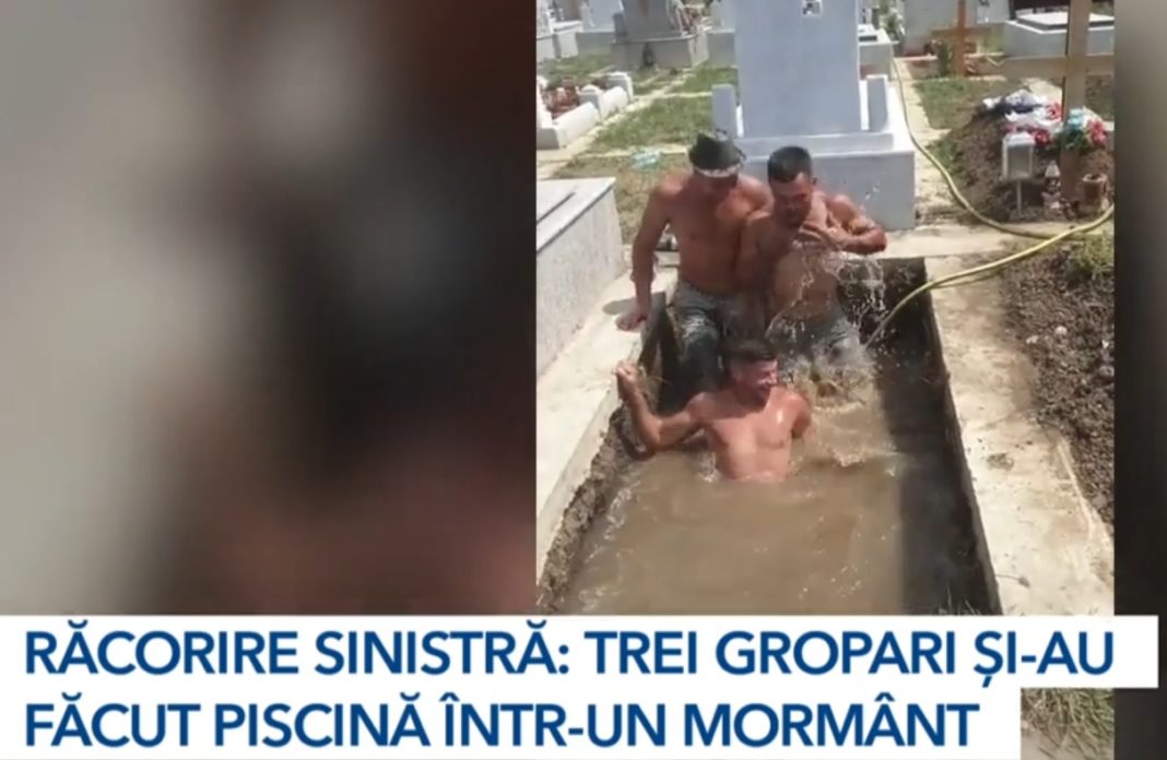 S-au răcorit printre morminte