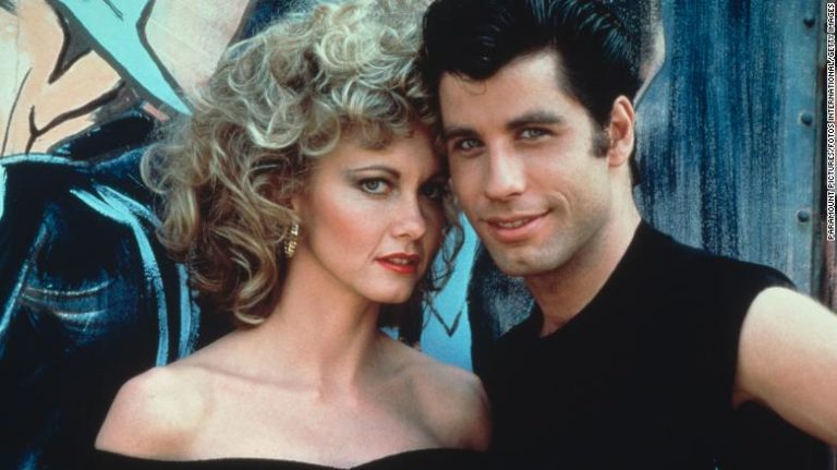 Olivia Newton-John și John Travolta în 1978 în Grease