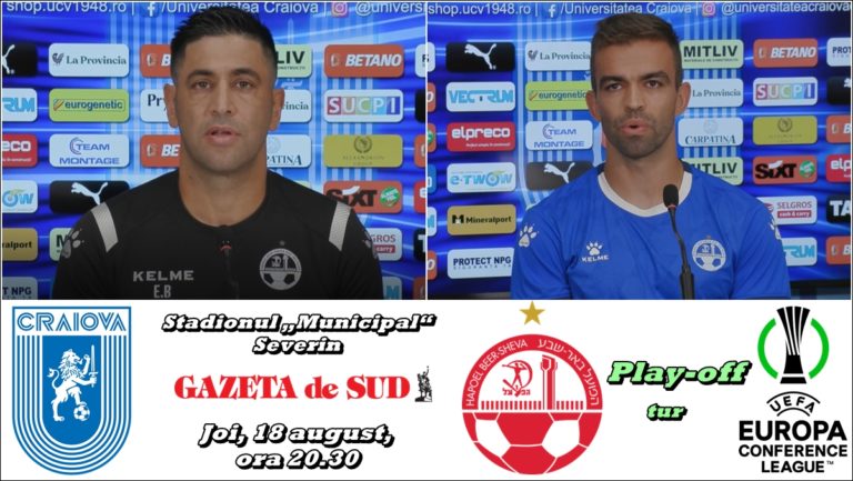 „U“ Craiova – Hapoel Beer Sheva | Elyaniv Barda și Miguel Vitor au prefațat meciul de la Severin (VIDEO)