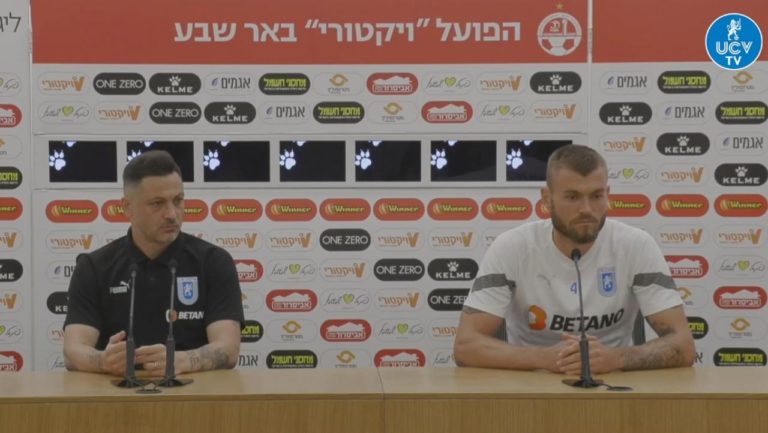 Hapoel Beer Sheva – „U“ Craiova | Rădoi și Crețu au prefațat meciul din Israel (VIDEO)