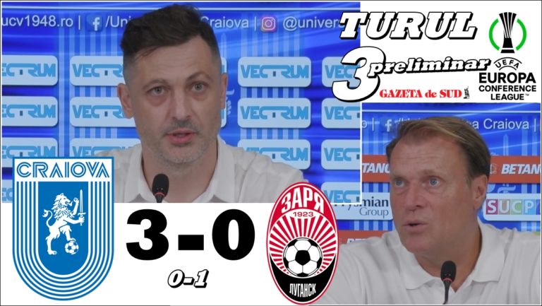 „U“ Craiova – Zorya 3-0 | Mirel Rădoi: „Cred că toată lumea este fericită“ (VIDEO)