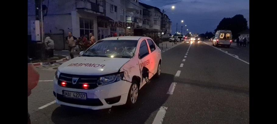accident filipesti Bărbat accidentat mortal pe trecere de pietoni de o mașină a pompierilor (sursa foto: Observatornews)