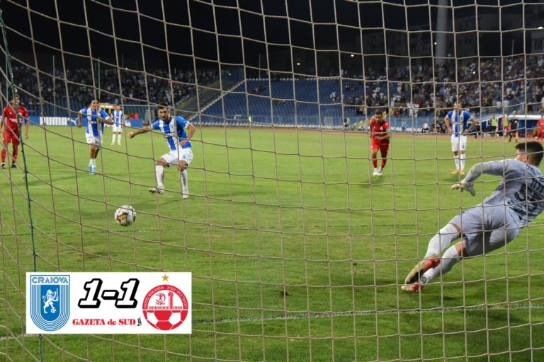 „U“ Craiova – Hapoel Beer Sheva 1-1 | Alb-albaştrii regretă că nu au reuşit mai mult (VIDEO)