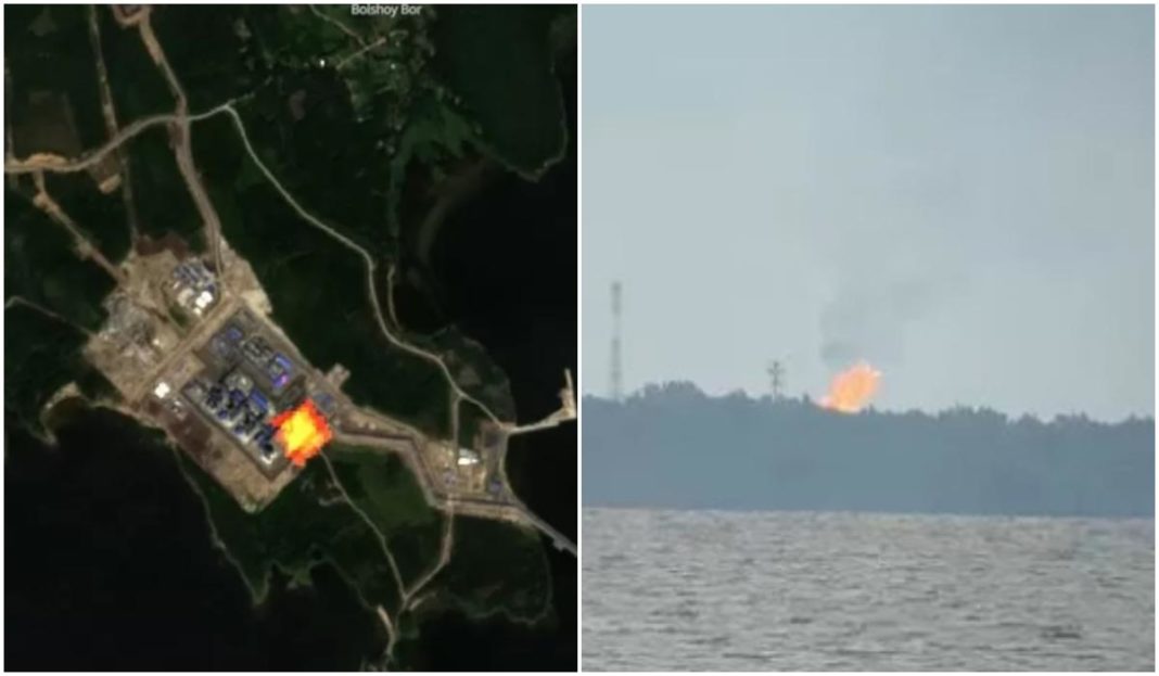 Rusia arde gazul care ar fi trebuit livrat Europei. Flăcările se văd din Finlanda