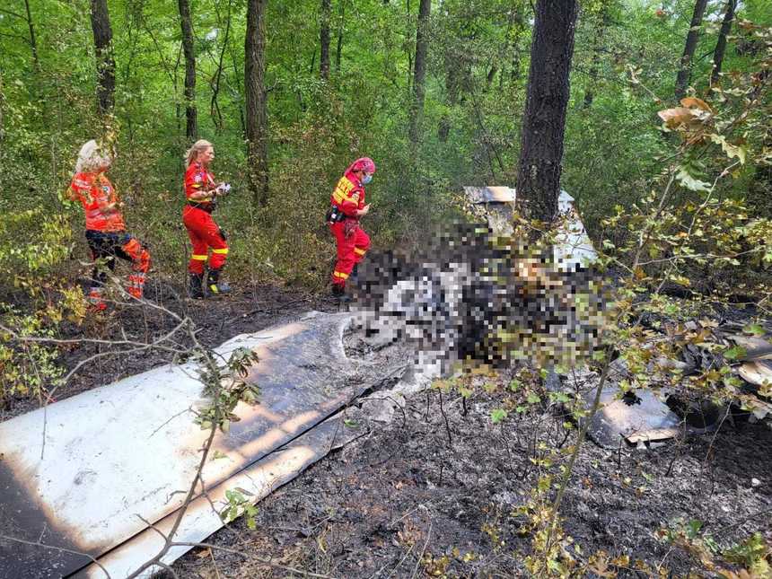 Avion prăbușit la Giurgiu