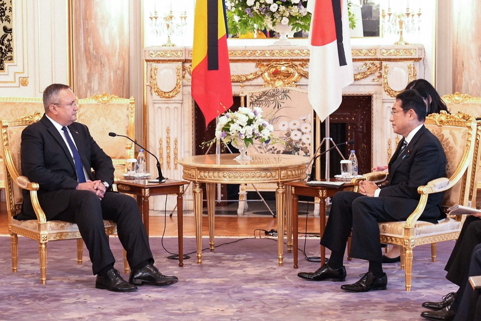 Întâlnirea prim-ministrului României, Nicolae-Ionel Ciucă, cu delegația Guvernului Japoniei, condusă de prim-ministrul nipon, Fumio Kishida