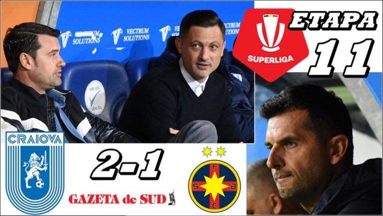 „U“ Craiova – FCSB 2-1 | Mirel Rădoi: „Este o victorie meritată“ (VIDEO)
