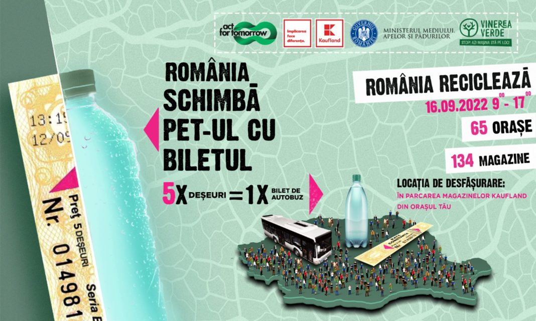 Romania schimba PETul cu biletul „România Schimbă PET-ul cu biletul“ şi la Craiova