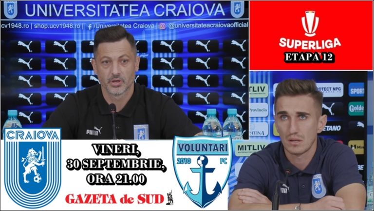 „U“ Craiova – FC Voluntari | Mirel Rădoi şi Bogdan Vătăjelu nu concep decât victoria (VIDEO)