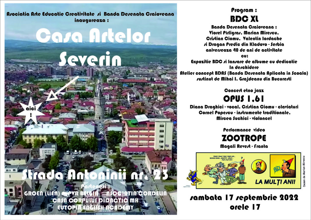 Casa Artelor din Severin, inaugurată cu o expoziţie de benzi desenate şi un concert etno-jazz