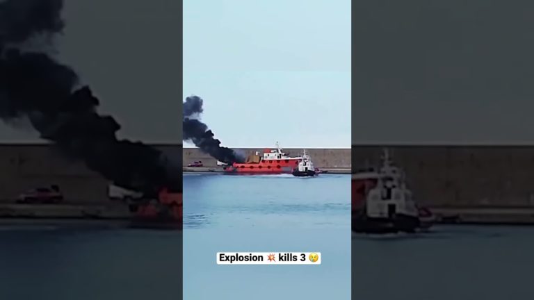 (VIDEO) Trei persoane au murit într-o explozie în portul Crotone