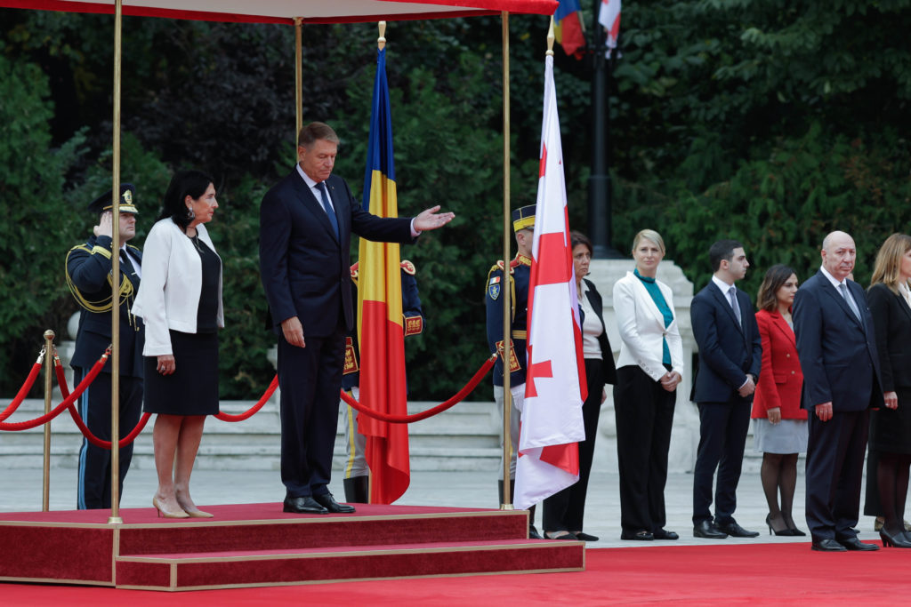 Preşedintele Georgiei, în vizită oficială în România (foto: Inquam Photos / George Călin)
