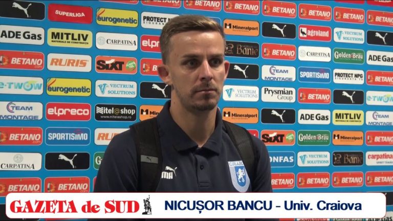 „U“ Craiova – FC Voluntari 1-1 | Bancu și Vătăjelu, dezamăgiți de rezultat (VIDEO)