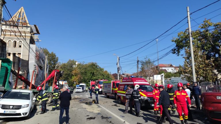 Poliţiştii fac cercetări pentru a stabili modul de producere a accidentului