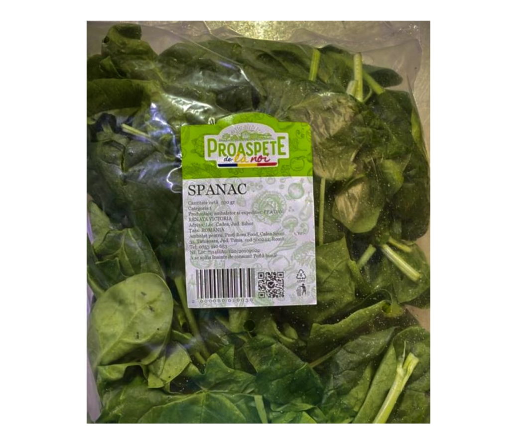 Un lanț de magazine din România a scos de la vânzare spanac contaminat cu Hepatita A
