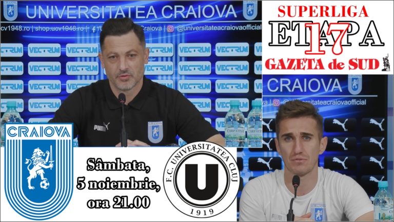 „U“ Craiova – ‘U’ Cluj | Mirel Rădoi şi Bogdan Vătăjelu vor victoria şi un joc aplaudat (VIDEO)