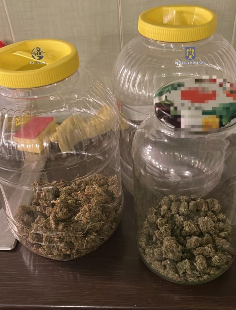Poliţiştii au descoperit aproximativ 200 grame de canabis