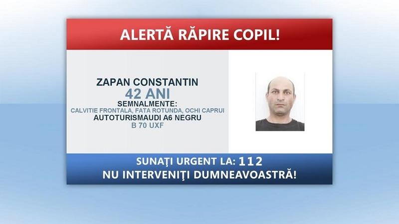 Presupusul răpitor/Alerta de răpire în Brașov publicată de Poliție Foto: Politia Romana