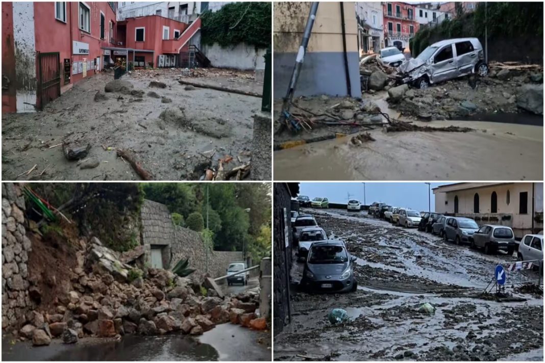 Morți și dispăruți după o alunecare de teren pe insula italiană Ischia