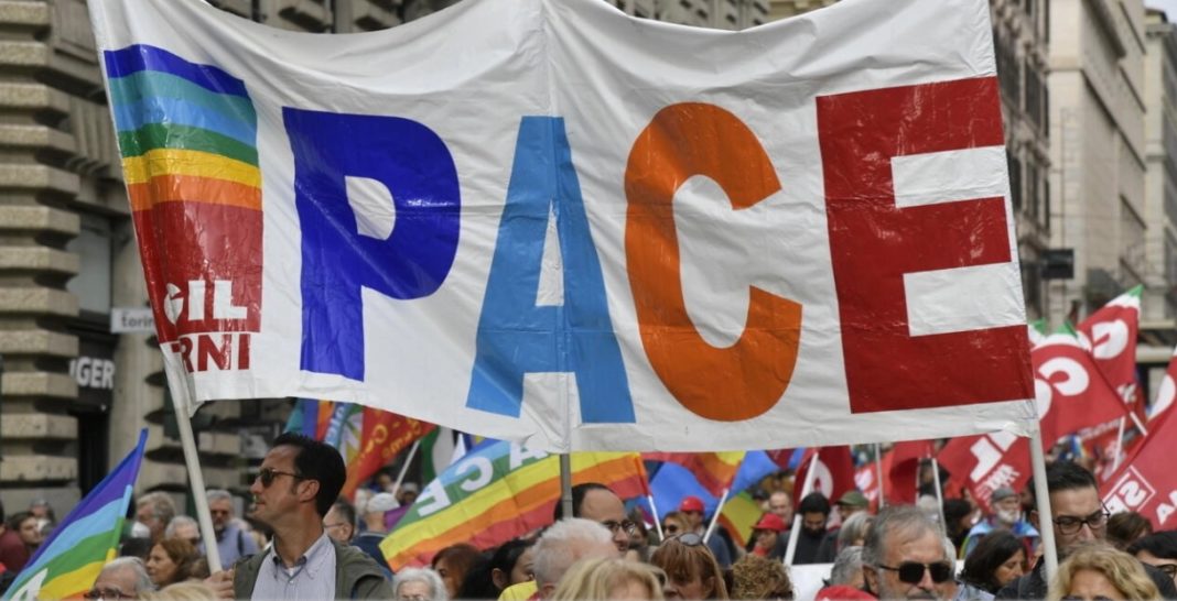 mars pentru pace Marșul a pornit din Piazza della Repubblica