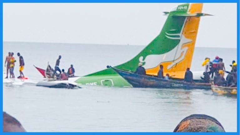 (VIDEO) Un avion s-a prăbușit în Lacul Victoria, în Tanzania