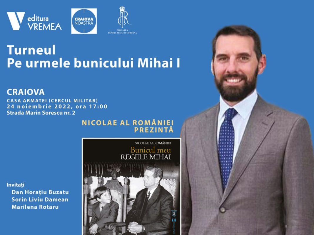 Lansarea albumului de fotografie „Bunicul meu, Regele Mihai” se face în prezenţa nepotului său, principele Nicolae