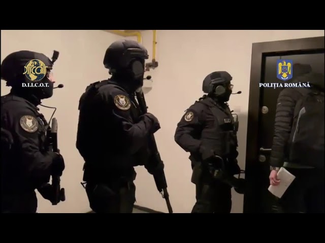 (VIDEO) 123 de percheziţii la un grup infracţional extins în Bucureşti şi 19 judeţe