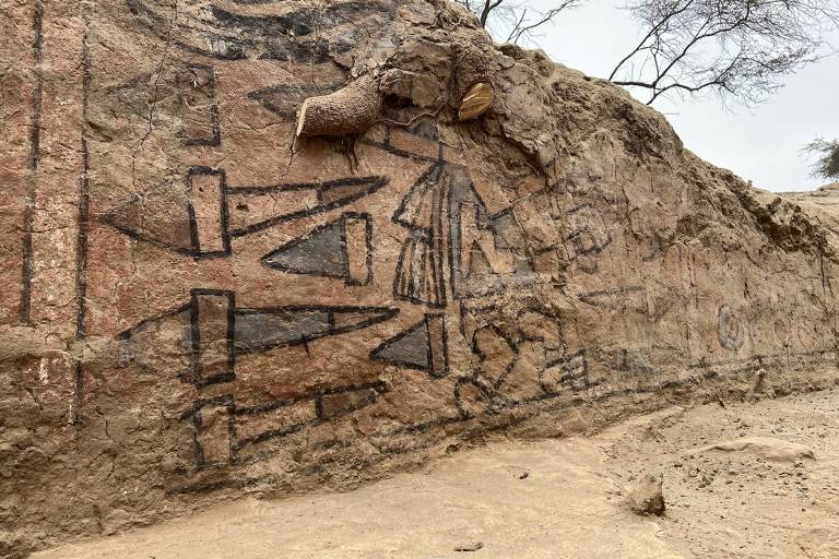 Pictură murală precolumbiană, redescoperită după 100 de ani în Peru