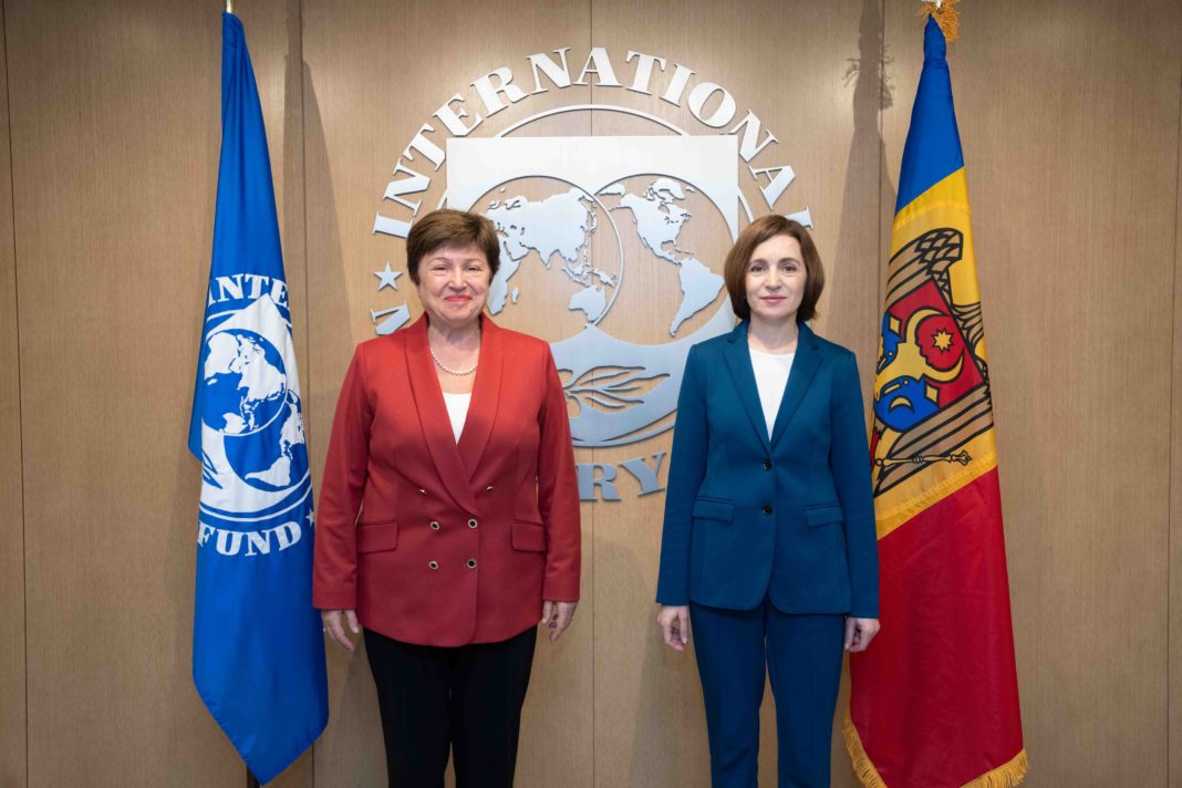 Președinta Maia Sandu și Kristalina Georgieva, Directoarea Generală a Fondului Monetar Internațional