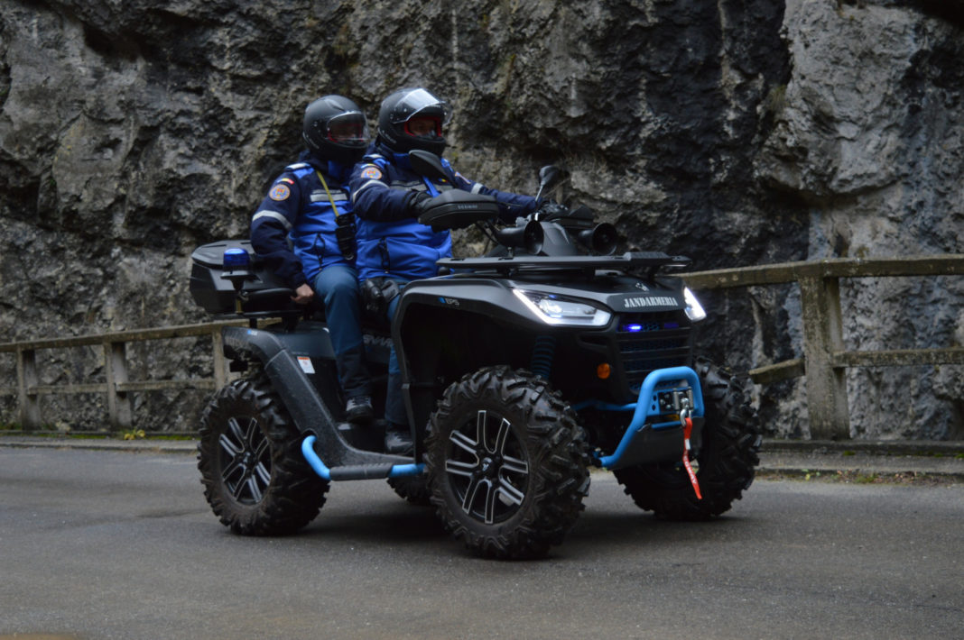 Dotare nouă cu ATV-uri a jandarmilor montani din Rânca, Runcu și Tismana