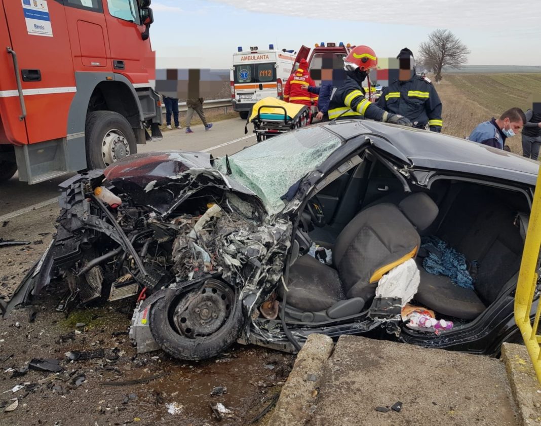 Accidentul de pe DJ 561D, în timpul căruia au murit doi oameni