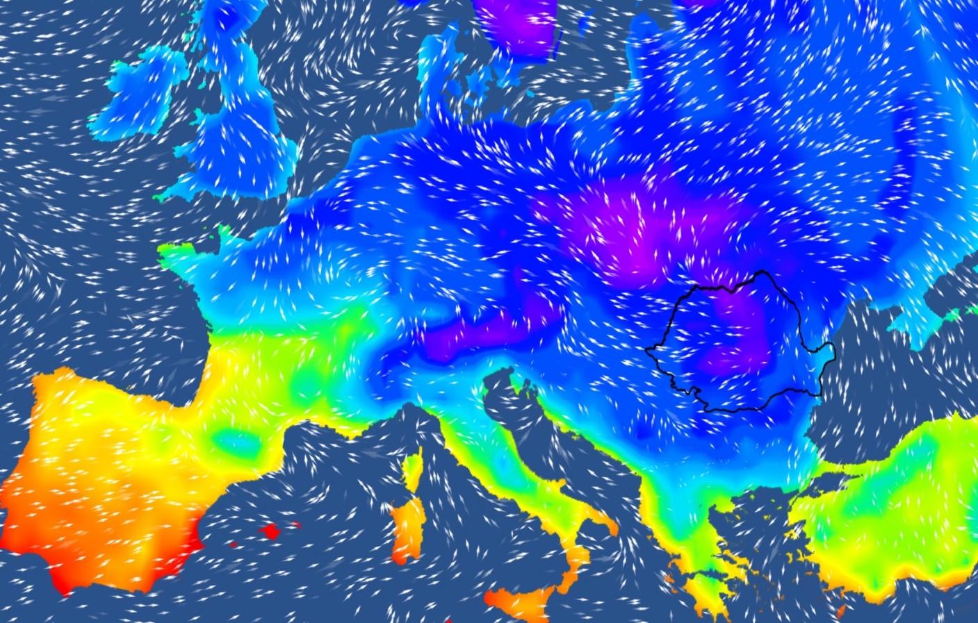 Val de frig persistent și săptâmâna viitoare peste mare parte din continent