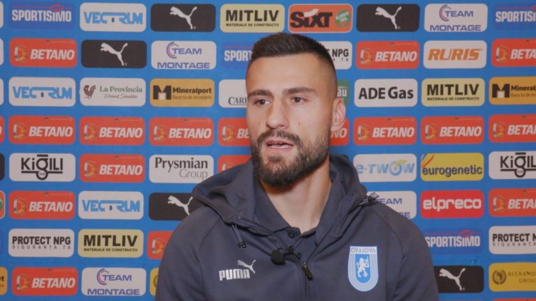 Gjoko Zajkov, bucuros că a semnat cu Universitatea Craiova