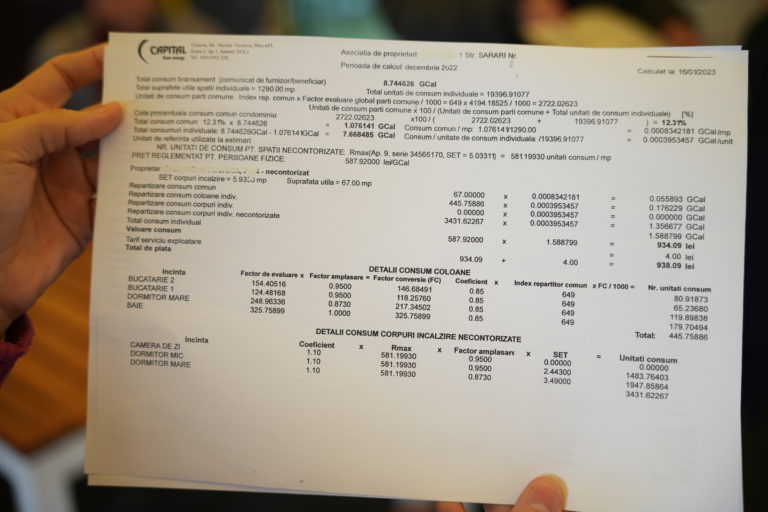 Facturi şoc la Craiova: 1.500 de lei, căldura pe decembrie