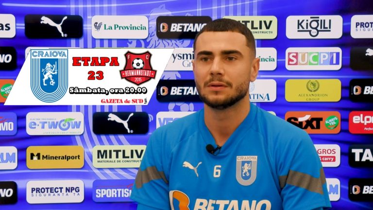 „U“ Craiova – Hermannstadt | Vladimir Screciu: „Avem nevoie de suporteri!“ (VIDEO)