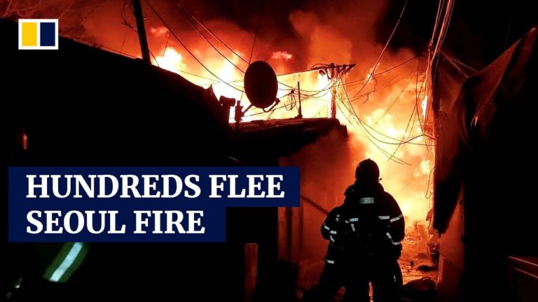 (VIDEO) 500 de persoane evacuate după izbucnirea unui incendiu la Seul