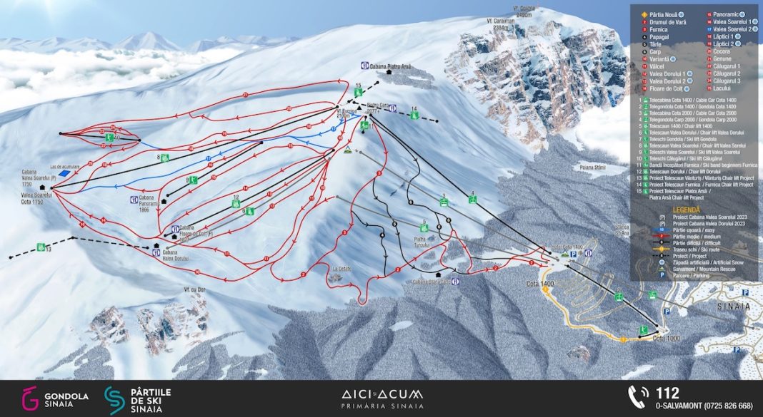 Se deschide sezonul de schi de la Sinaia. Șase pârtii, funcționale în weekend