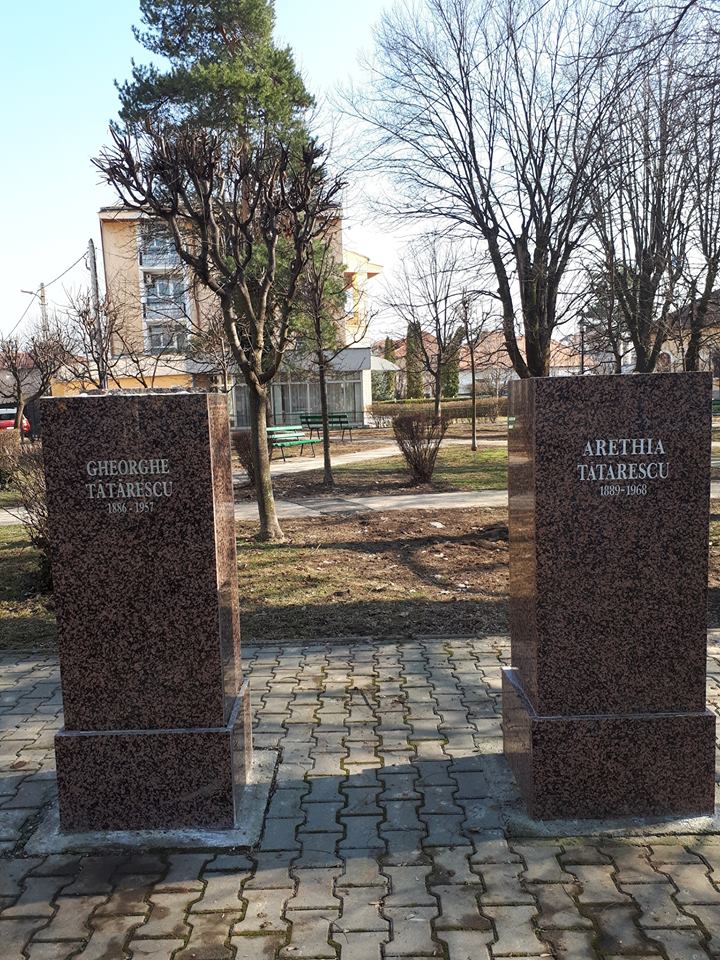 Soclurile se află în parcul de lângă Muzeul Județean de Istorie „Alexandru Ștefulescu” din Târgu Jiu