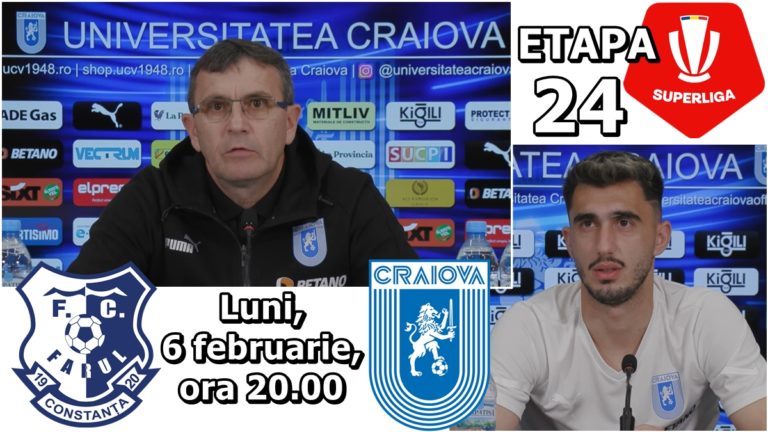 Farul – „U“ Craiova | Eugen Neagoe şi Andrei Ivan au prefaţat meciul de la Ovidiu