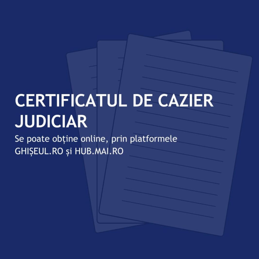 Începând de astăzi, 1 februarie, versiunea pilot a aplicației permite eliberarea certificatelor de cazier judiciar pentru persoanele fizice, de cetățenie română, care nu sunt înscrise în evidențele Sistemului Național de Evidență a Cazierului Judiciar Român – ROCRIS