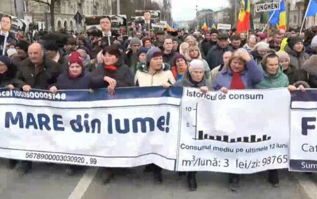 Protest organizat de forțele pro-ruse la Chișinău