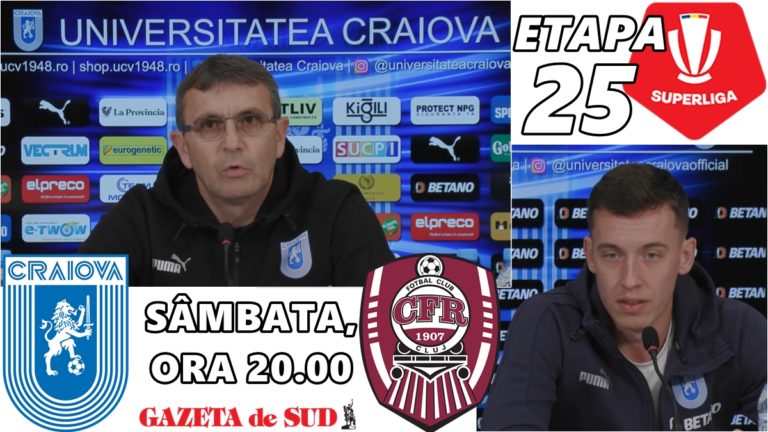 „U“ Craiova – CFR Cluj | Eugen Neagoe și Alexandru Ișfan promit o altă față a echipei (VIDEO)