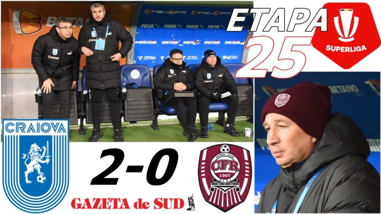 Concluziile antrenorilor după Universitatea Craiova – CFR Cluj 2-0 (VIDEO)