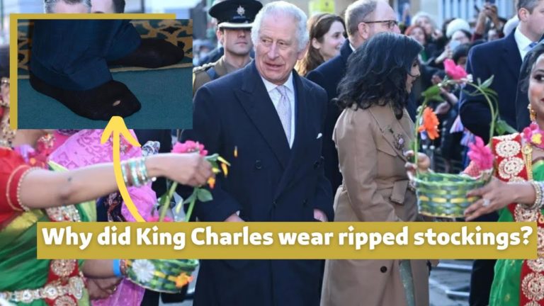 (VIDEO) Regele Charles… şi şoseta ruptă