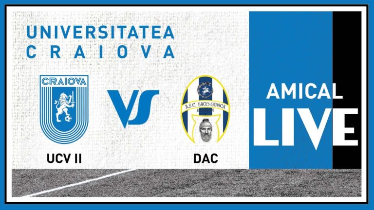 Liga 3 | Universitatea II Craiova a pierdut amicalul cu Daco-Getica București