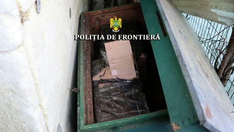 (VIDEO) Peste 15.000 pachete cu țigări și valută, confiscate în Moisei și Borșa